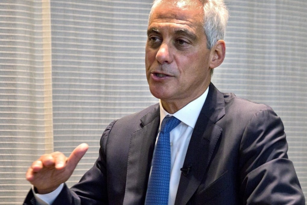 Chicago mayor Rahm Emanuel is on a mission to salvage business deals threatened by a tariff war. Photo: AP
