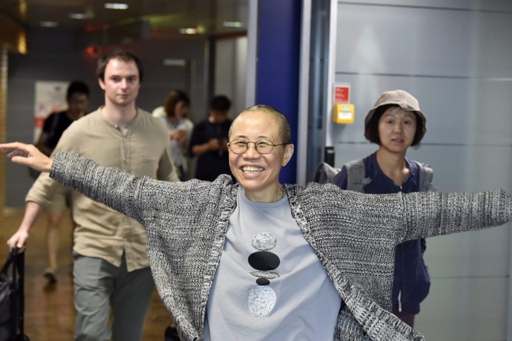 Liu Xia, the widow of Chinese dissident Liu Xiaobo, arriving at Helsinki International Airport this month. She has faced heavy restrictions on her movements since 2010, when her husband won the Nobel Peace Prize, which infuriated Beijing. Photo: AFP