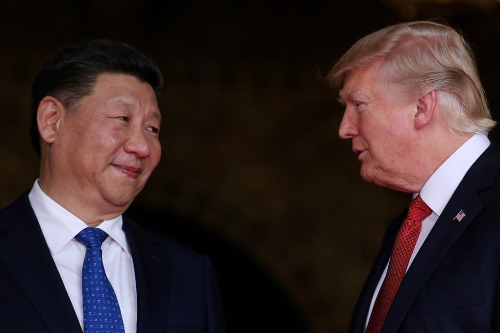 US President Donald Trump welcomes Chinese President Xi Jinping at Mar-a-Lago in Palm Beach, Florida in April last year. Photo: Reuters