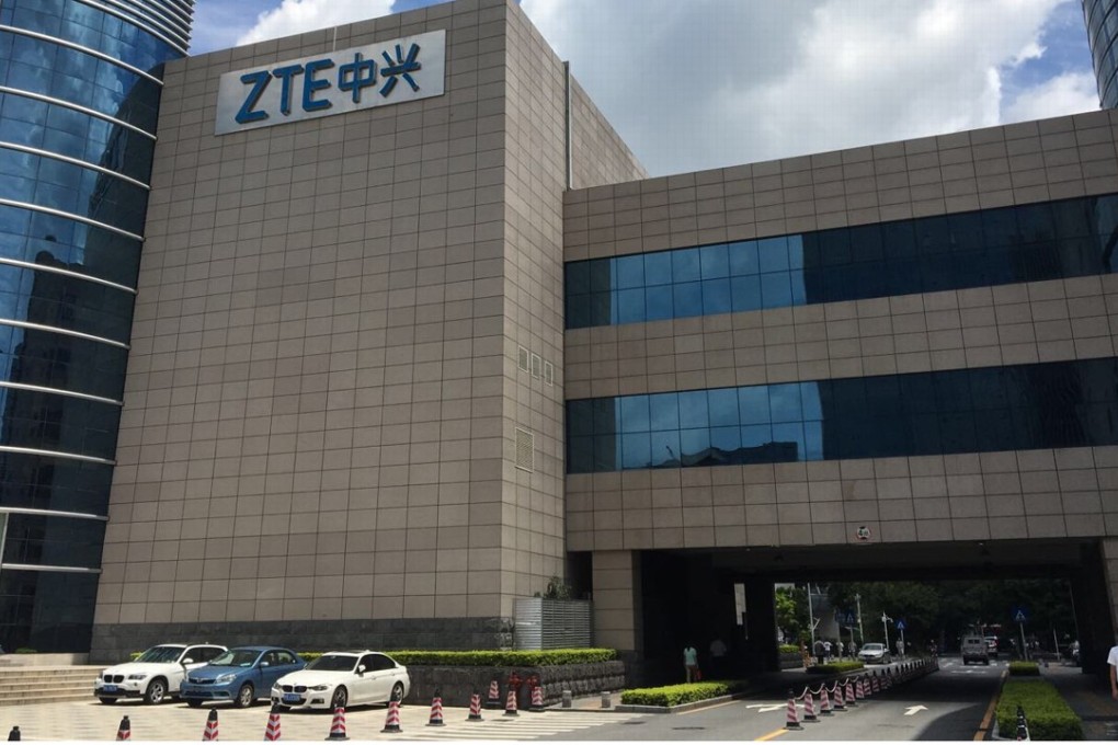 The ZTE headquarters in Shenzhen. ‘Suspension of major operating activities’ partly to blame for decline, says the company. Photo: SCMP/Handout