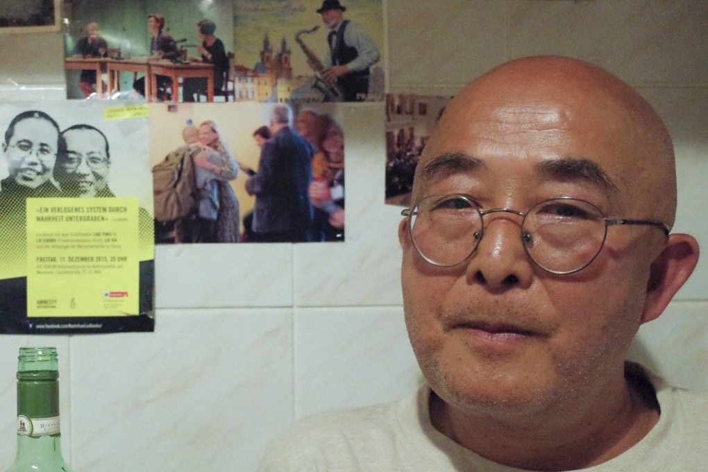 Liao Yiwu, a close friend of Liu Xia, welcomed her to Berlin this week. Photo: Sam Tsang