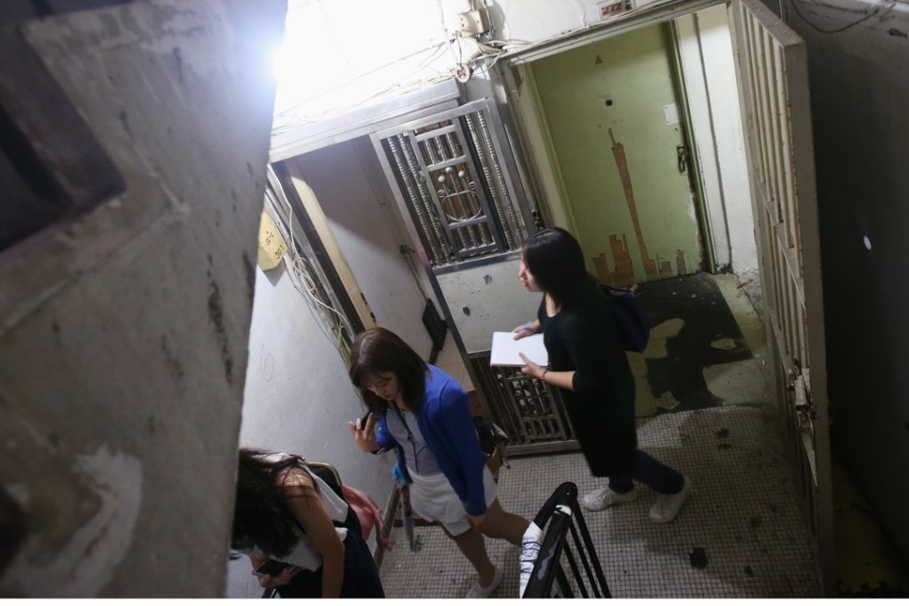 Many low-income families are forced to live in subdivided homes in Hong Kong. Photo: David Wong