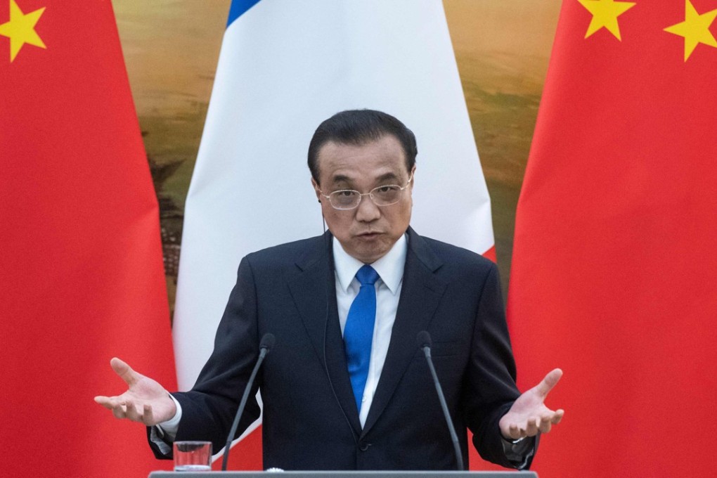 Chinese Premier Li Keqiang urged deeper cooperation in conversation with the EC president, the Chinese foreign ministry said. Photo: AFP