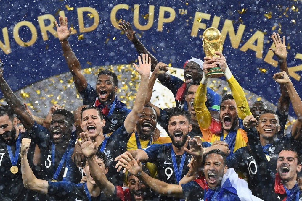 Celebrations for France after their 4-2 victory over Croatia on Sunday, but it means hefty losses for a Chinese appliance maker. Photo: AFP