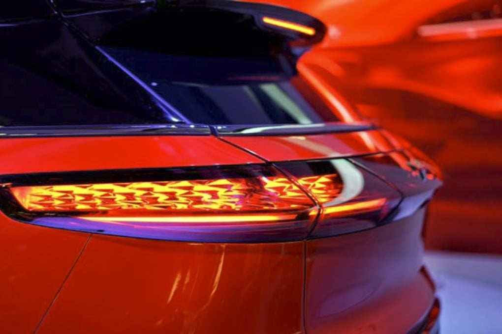 Xiaopeng Motor unveils the company's first production car at CES trade show in Las Vegas. Photo: HANDOUT