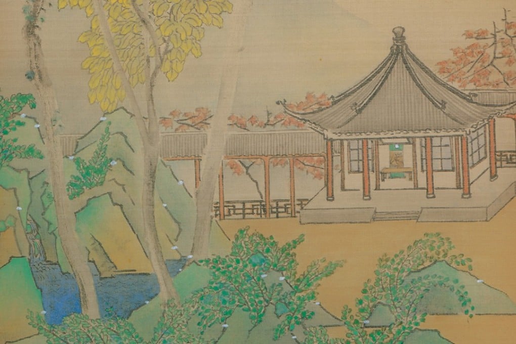 Detail from Luo Ying’s work Eight Scenic Views of Yongfu Monastery: Nestled between Lake and Mountain (2017). Photo: courtesy of Luo Ying and Hanart TZ Gallery