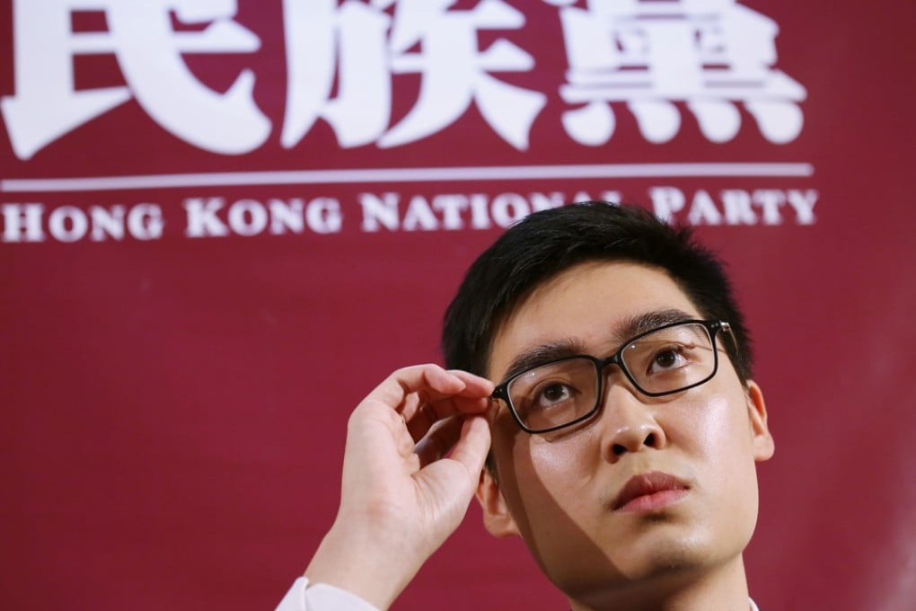 HKNP co-founder Andy Chan said he was handed 700 pages of documents by police. Photo: Nora Tam