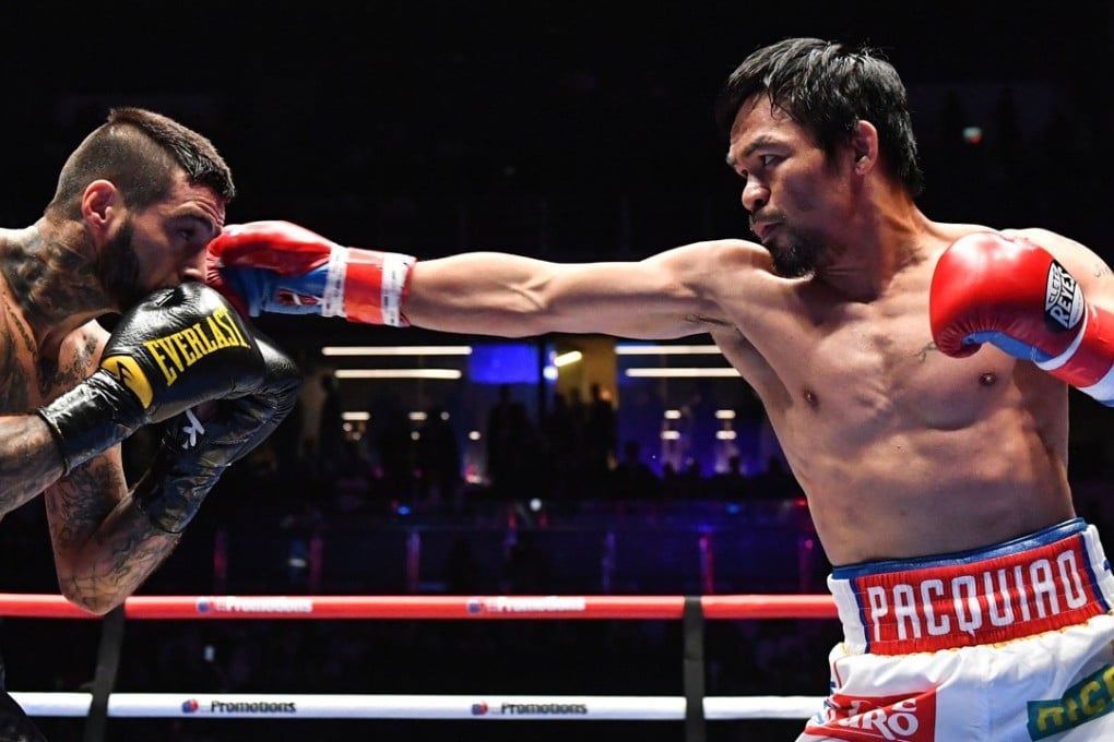 Philippines' Manny Pacquiao in action against Lucas Matthysse in Kuala Lumpur. Photo: AFP