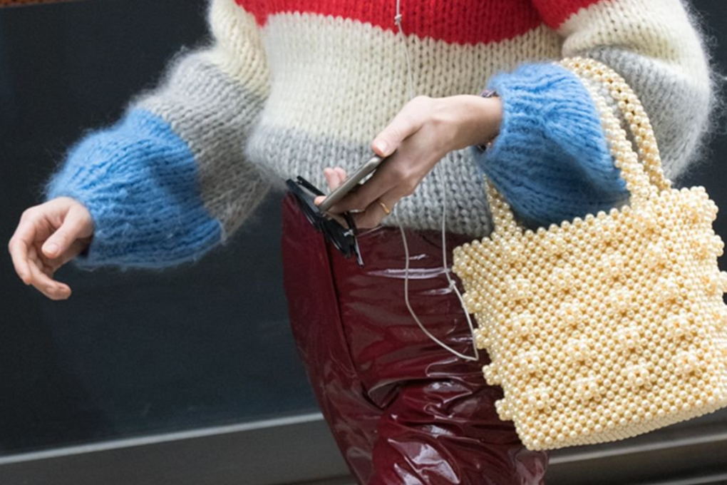 From high street to high end, beaded bags are all the rage right now. Picture: Twitter / Stylist Magazine