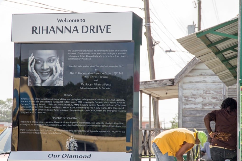 Barbados honours its most famous daughter with Rihanna Drive, where the singer lived until she was 16.