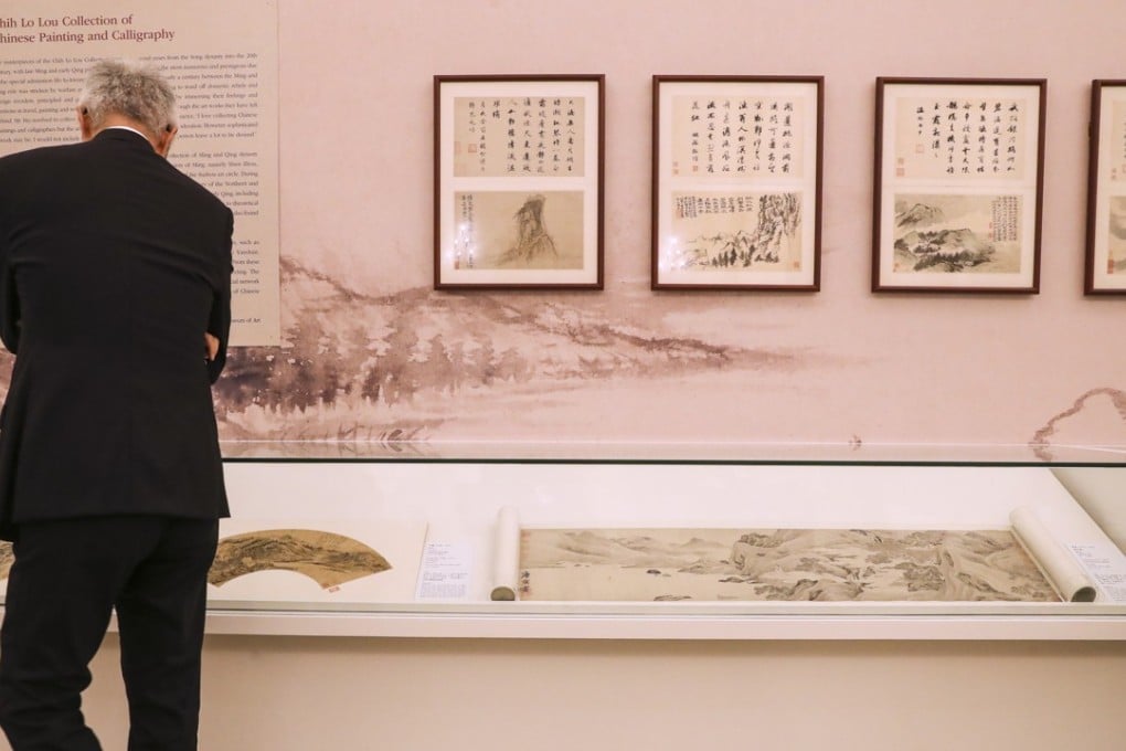 Tang Yin's Peach Blossom Retreat on display at the Government House during the donation ceremony of 355 masterpieces from Chih Lo Lou. Photo: K.Y. Cheng