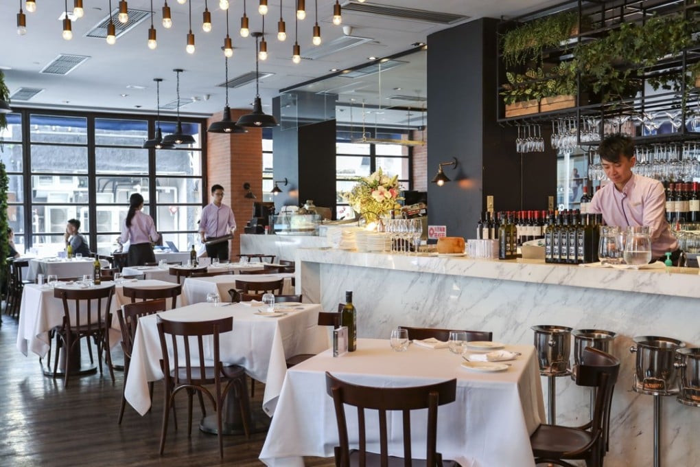 Inside Italian seafood restaurant Trattoria del Pescatore in Sheung Wan. Photo: Tory Ho