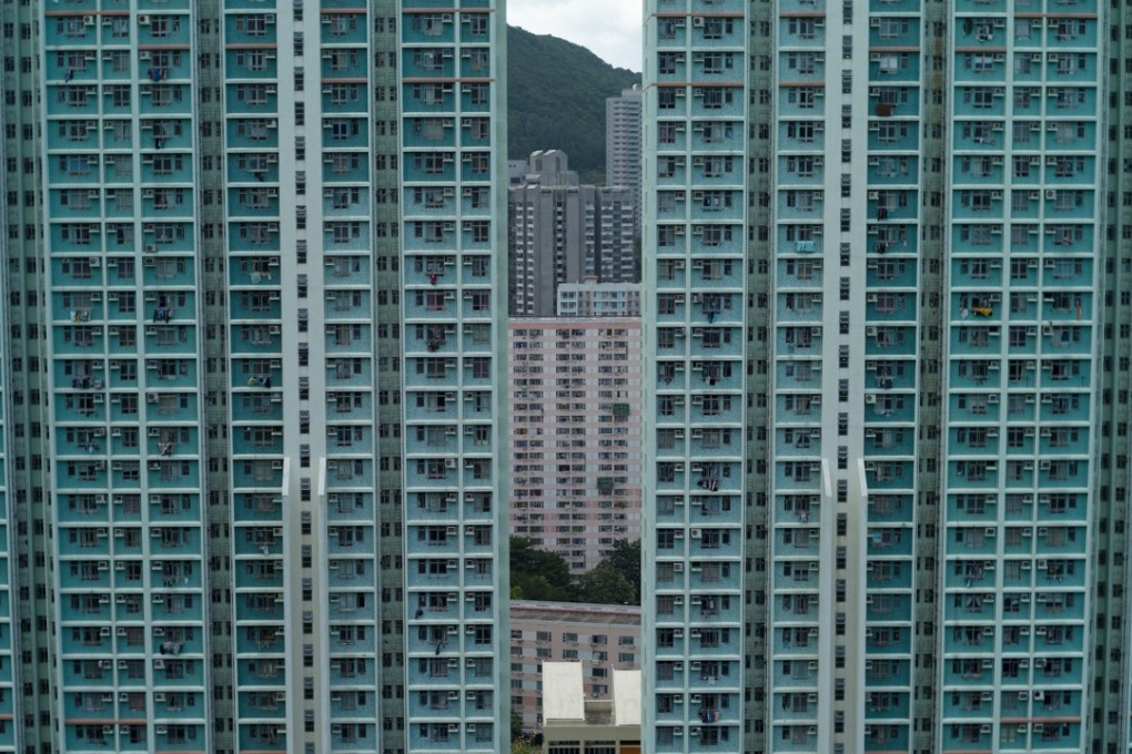 Residential buildings sit on a hill in Chai Wan, Hong Kong. Hong Kong is a rich city, but the younger generation cannot envisage a future in which they can own a home. Photo: EPA-EFE