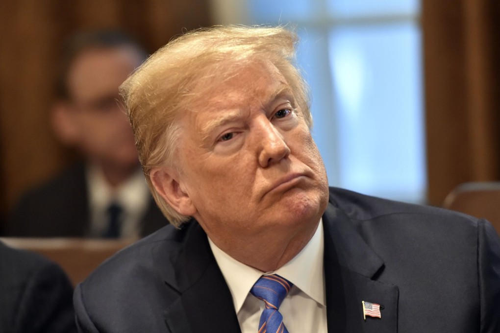 US President Donald Trump listens during a cabinet meeting on Wednesday. Photo: Agence France-Presse