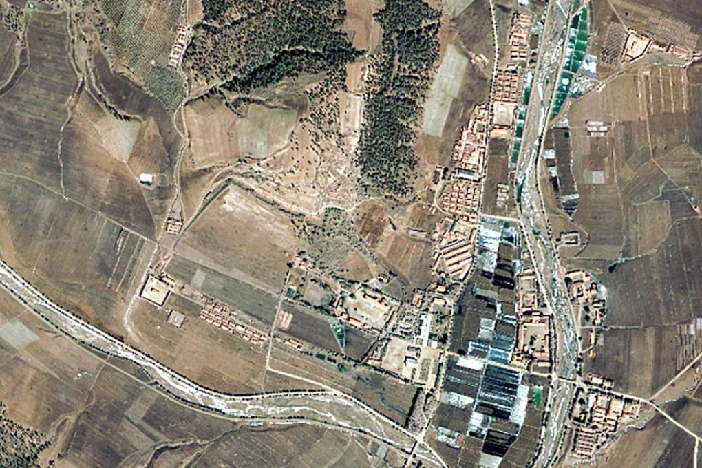 A satellite image reportedly shows Camp 22, a prison, in Hoeryong, North Korea. Photo: AFP