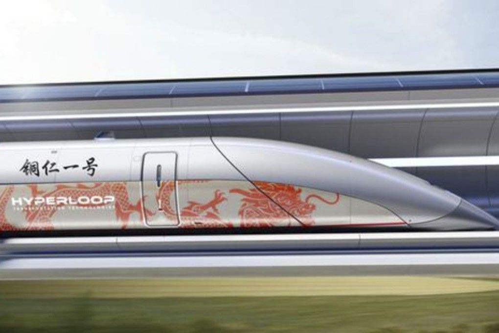 Proponents of the scheme hope that trains will be able to run in vacuum-sealed tunnels at speeds of 1,300km per hour. Photo: Guizhou New Media Centre