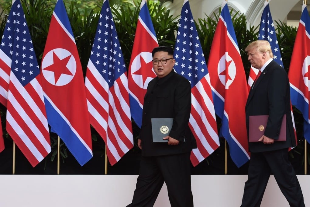 Donald Trump and Kim Jong-un became the first sitting US and North Korean leaders to meet to end a nuclear stand-off. Photo: AFP