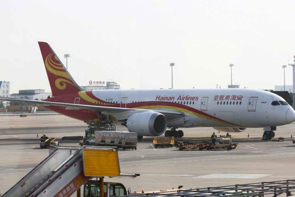 Hainan airlines fell by the daily 10 per cent limit on Friday in Shanghai. Photo: Reuters