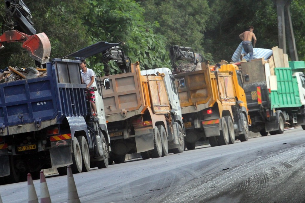 Hong Kong generated some 171 million tonnes of what is known as public fill, which includes recyclable materials such as sand, soil, bricks and concrete, between 2007 and 2016. Photo: Felix Wong