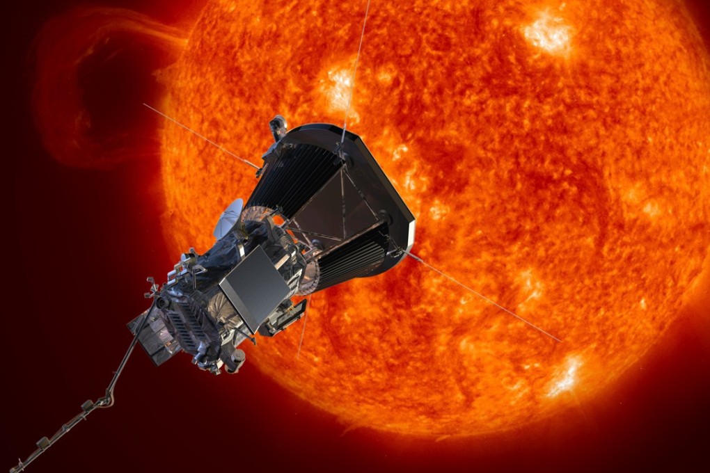 Artist’s impression of Nasa’s solar probe spacecraft approaching the sun. Photo: AP