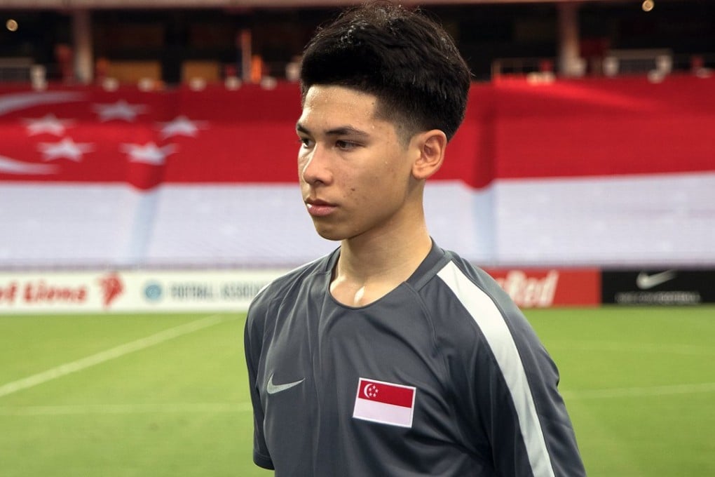 Benjamin Davis at the Singapore National Stadium. Photo: Singapore Football Association