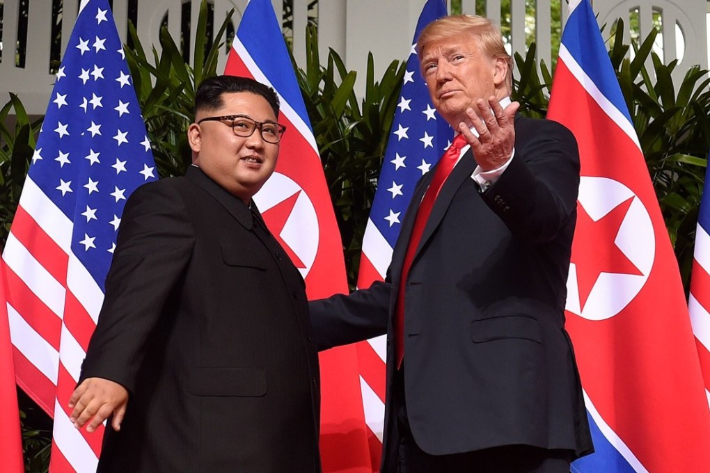 Donald Trump has said there was no timetable for denuclearisation after his summit with Kim Jong-un last month. Photo: AFP