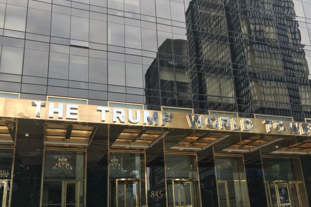 The entrance to the Trump World Tower Condominium at 845 United Nations Plaza in New York as of 20 July 2018. Photo: SCMP/Robert Delaney.