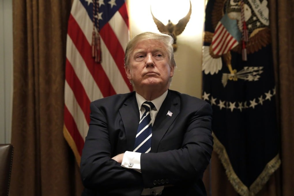 US President Donald Trump repeated his threat of tariffs on US$500 billion of Chinese goods in a television interview on Friday. Photo: Bloomberg