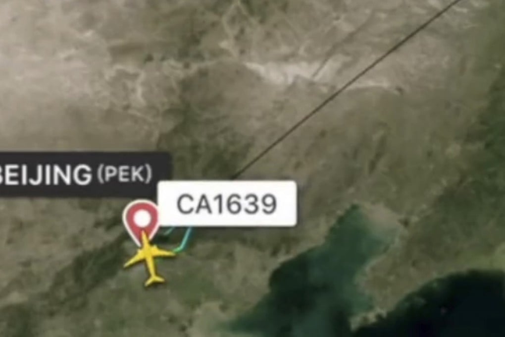 Flight CA1639, bound for Harbin, turned back at about 8.30pm after crew and passengers noticed the smoke. Photo: news.sina.com.cn