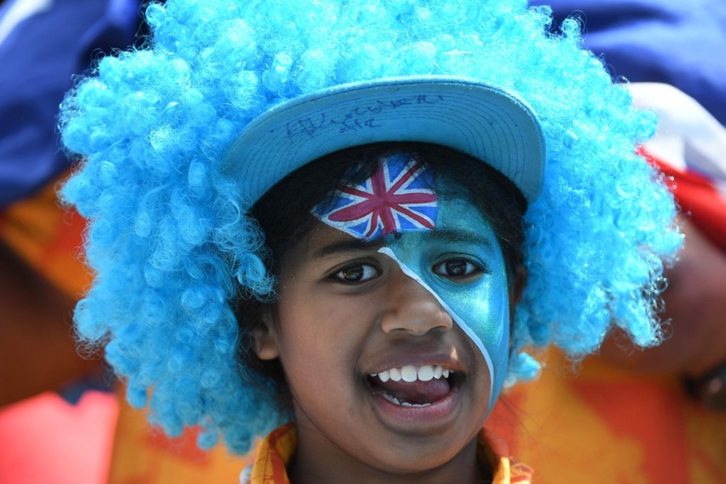 A young Fiji fan supports her team in San Francisco. Photo: AFP