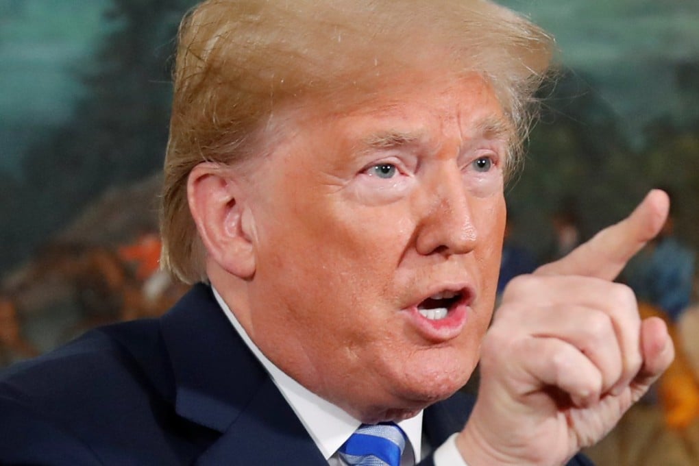US President Donald Trump launched a new broadside against Iran, warning of unspecified “consequences” if counterpart Hassan Rowhani again threatened America. File photo: Reuters