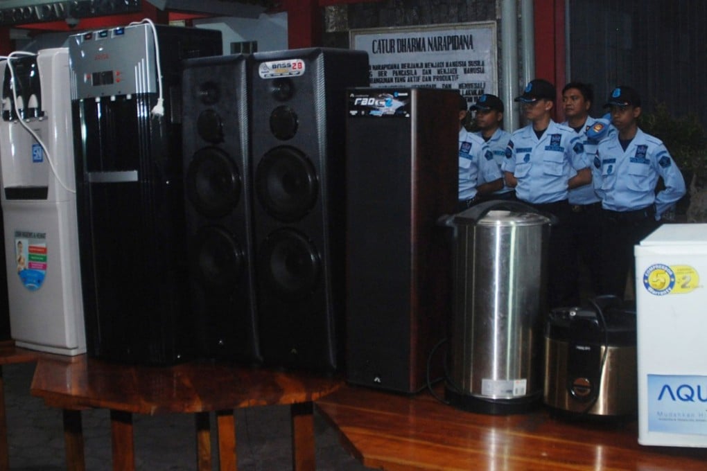 Inmates at the Indonesian prison paid bribes for luxurious cells equipped with air conditioning, flat-screen televisions and private washrooms. Photo: AFP