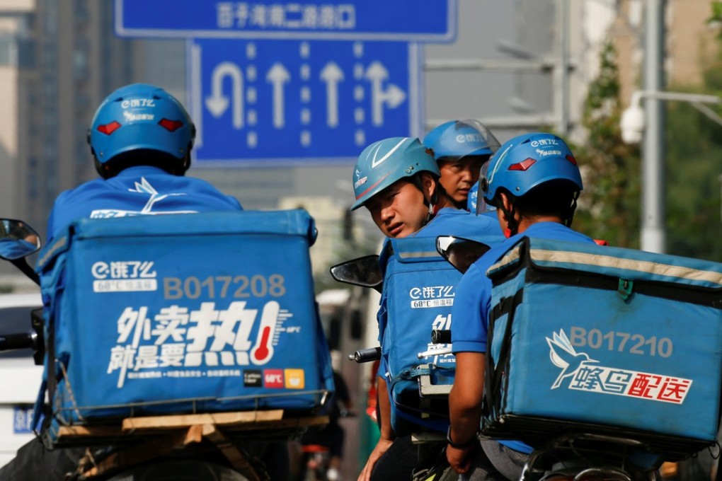 There are currently two million active merchants on Ele.me’s platform. The Shanghai-based company has a delivery crew of about three million as well as operations in 670 cities and more than 1,000 counties. Photo: Reuters