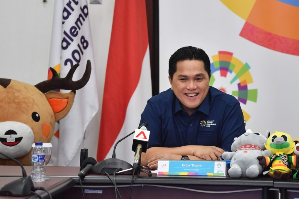 Erick Thohir, head of the Indonesian Asian Games 2018 Organising Committee (INASGOC), is overseeing the build-up to the games. Photo: AFP