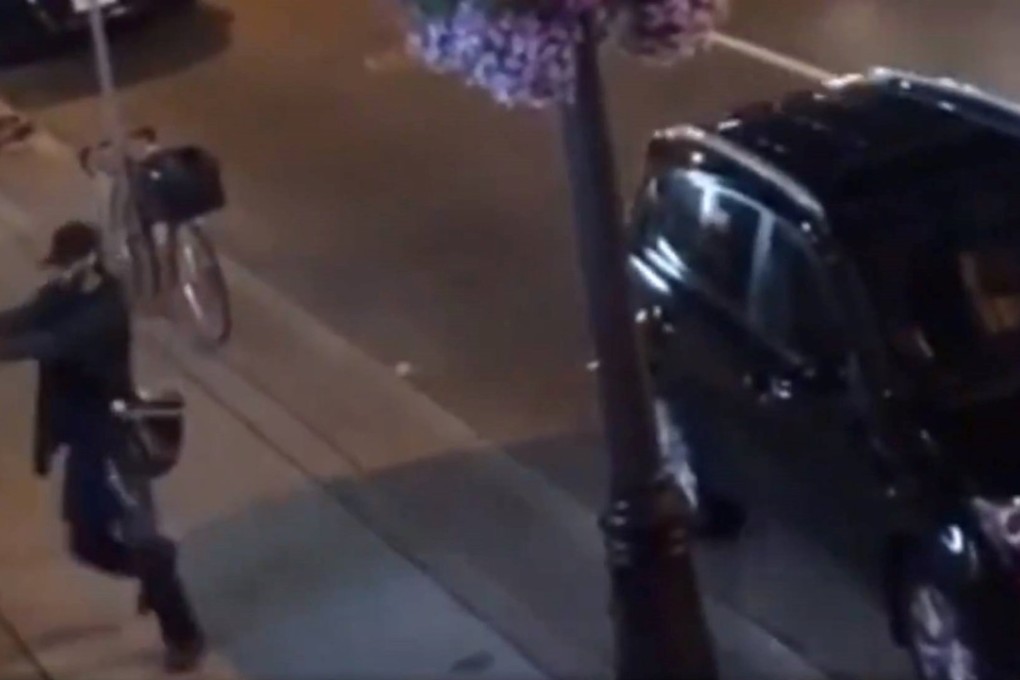 A scene from a video shows a gunman in Toronto opening fire on Sunday night. Photo: Instagram / @arielanise