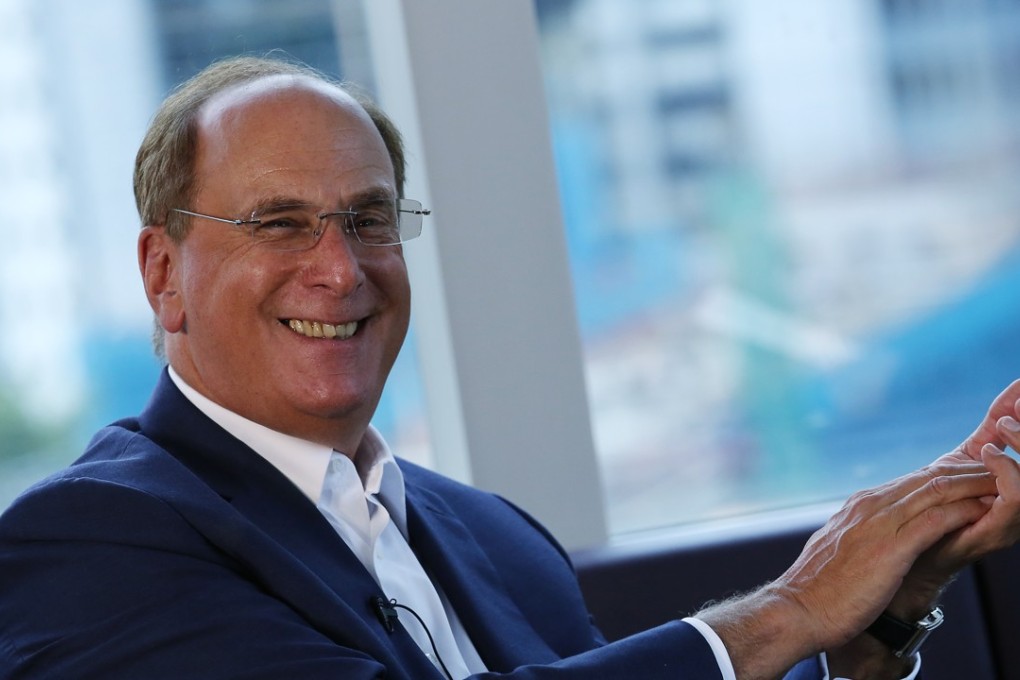 BlackRock’s chairman and chief executive officer Larry Fink during an interview in Central on 7 September 2017. Photo: SCMP/Jonathan Wong