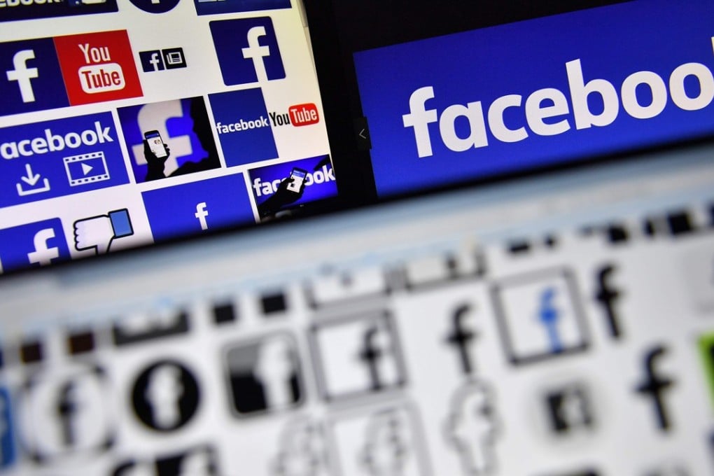 Various Facebook logos are seen in 2017. Photo: AFP