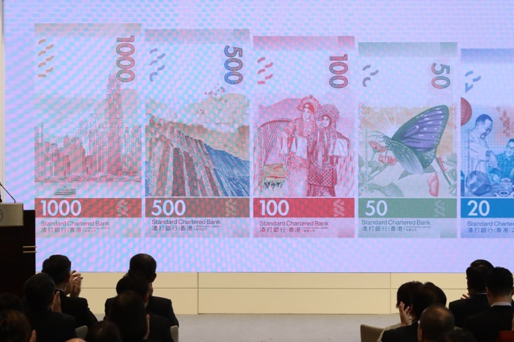 The new banknotes were unveiled at a press conference on Tuesday. Photo: Sam Tsang