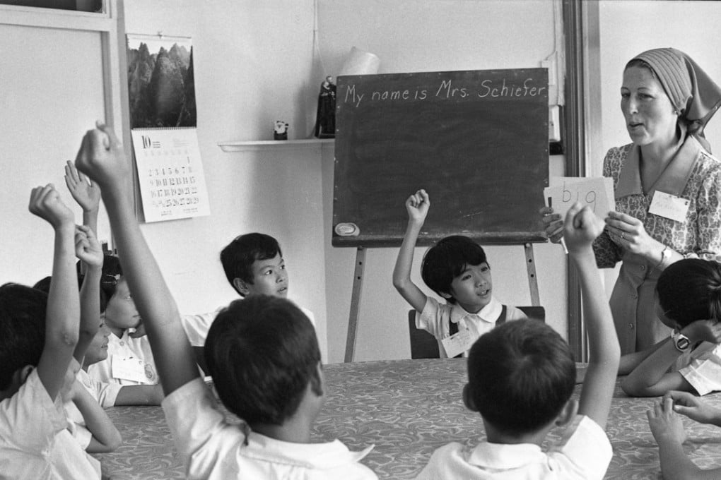 An English lesson at a school in Hong Kong, in 1977. Picture: SCMP