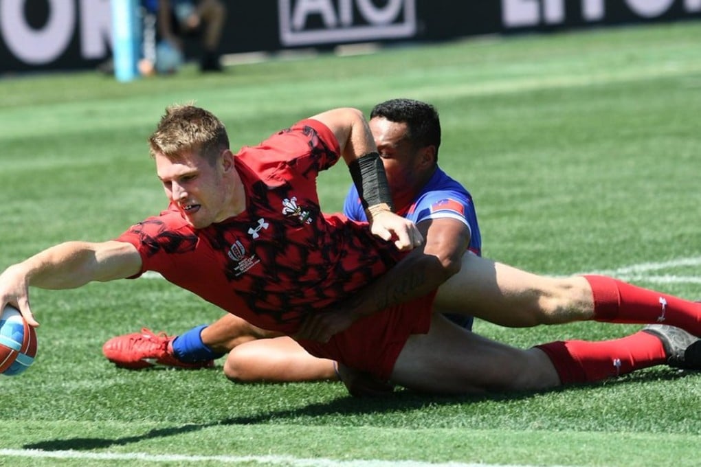 Tom Williams scores for Wales. Photo: Twitter/@WelshRugbyUnion
