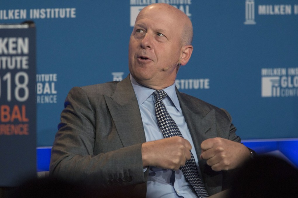 David Solomon, president and chief operating officer of Goldman Sachs, will succeed Lloyd Blankfein as CEO on October 1. Photo: Bloomberg