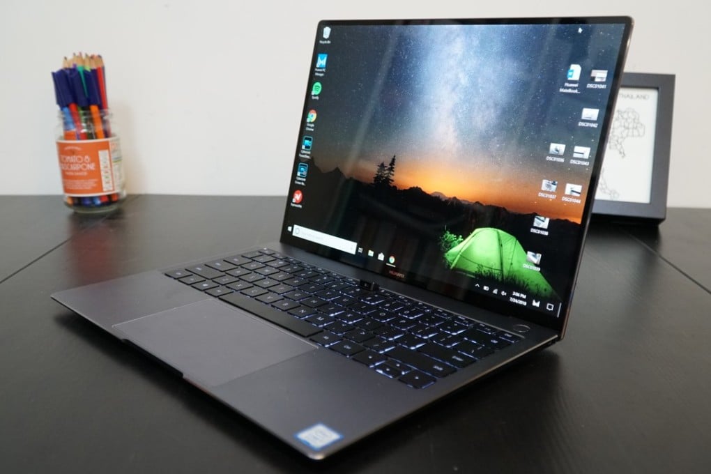 The Huawei MateBook X Pro runs on Intel’s latest 8th-gen i7 CPU and features a 13.9-inch, almost bezel-less display and an aluminium metal unibody. Photo: Ben Sin