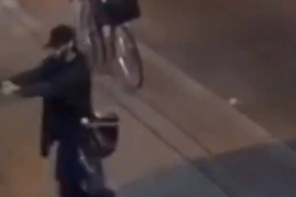 A scene from a video shows a gunman in Toronto opening fire on Sunday night. The shooter was later identified as Faisal Hussain, 29. Photo: Instagram / @arielanise