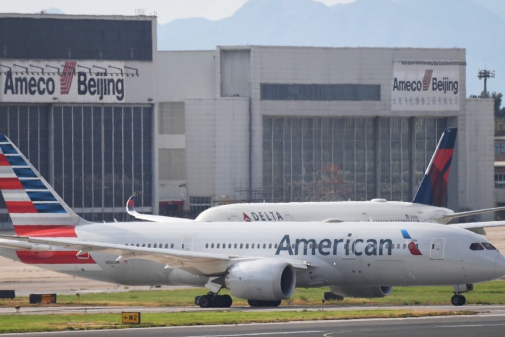 US airlines, including American, bowed to pressure from Beijing to change they way they refer to flights to Taiwan on their websites. Photo: AFP