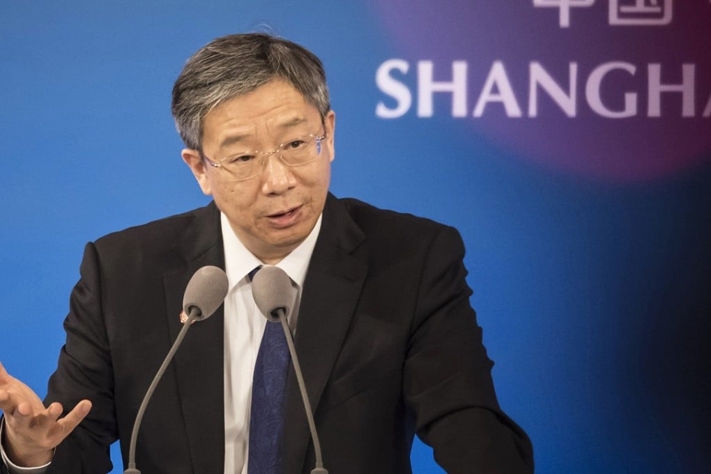 Yi Gang, governor of the People's Bank of China, speaks during the Lujiazui Forum in Shanghai on June 14. Photo: Bloomberg