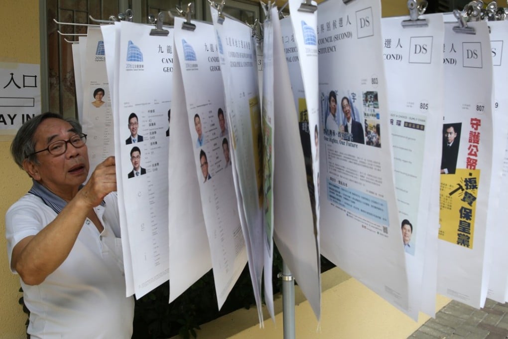 Voting for 2016 Legislative Council general election in 2016. Photo: Sam Tsang