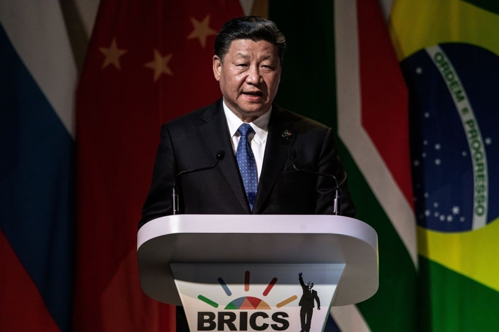 Chinese President Xi Jinping during the BRICS summit on Wednesday in Johannesburg, South Africa. Photo: AFP