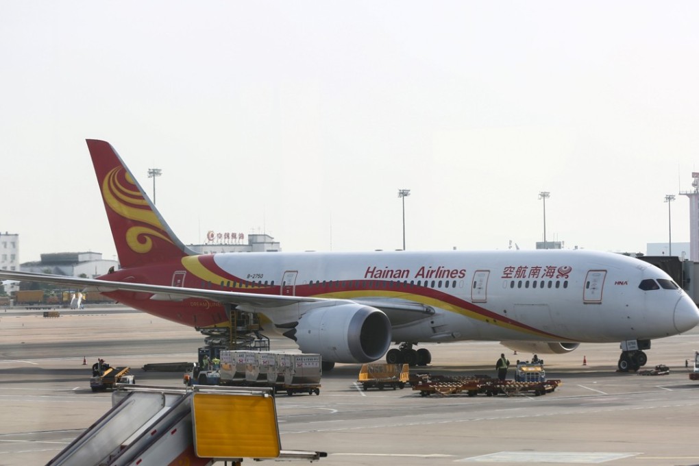 Hainan Airlines earlier said it suspended an employee over ‘personal misconduct’. Photo: Reuters