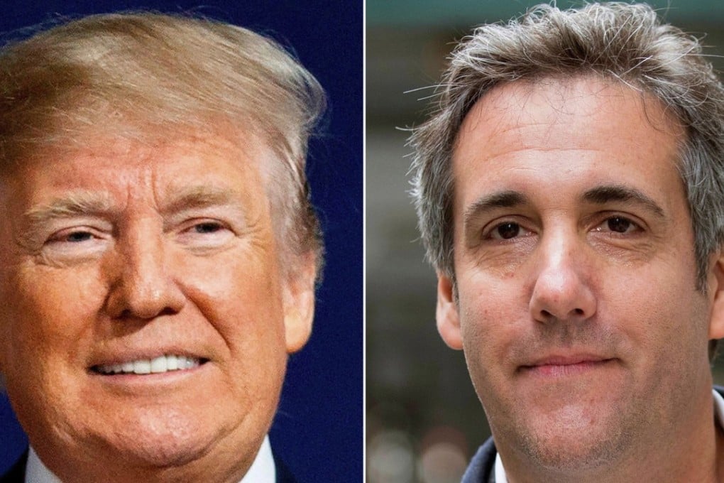 US President Donald Trump and Michael Cohen, his former lawyer. Photo: AP
