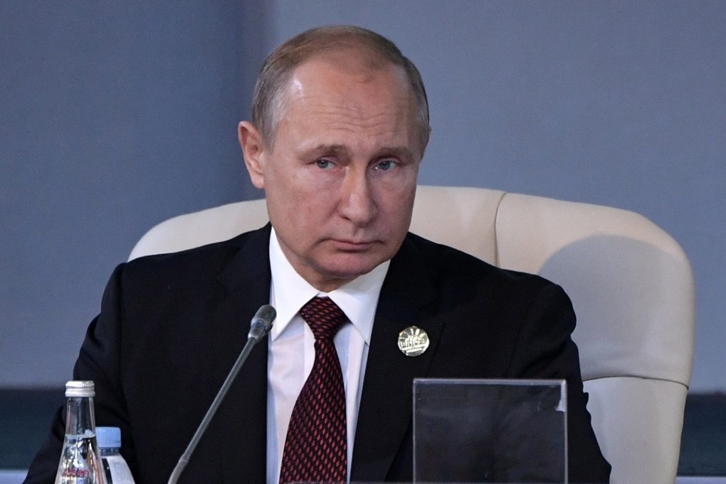 Russian President Vladimir Putin at the BRICS summit in Johannesburg, South Africa, on July 27, 2018. Photo: AFP